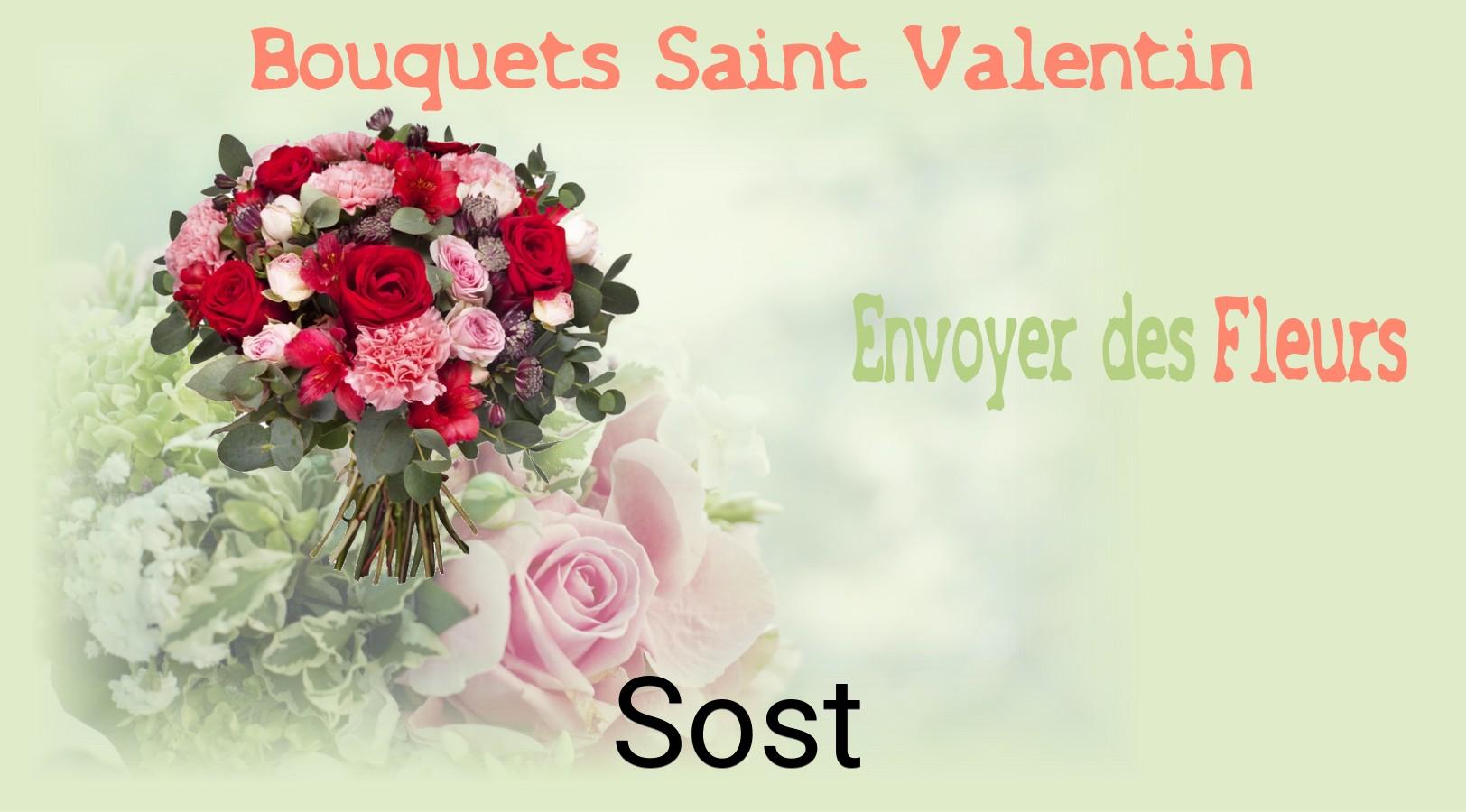Roses de Saint-Valentin livrées à Sost